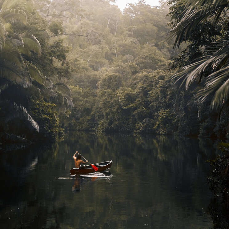 Fluss unweit der Copal Tree Lodge & Luxury Jungle Resort in Belize