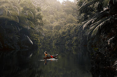 Fluss unweit der Copal Tree Lodge & Luxury Jungle Resort in Belize