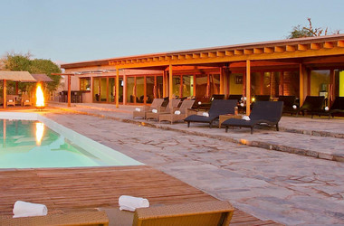 Pool des Hotel Cumbres in San Pedro de Atacama