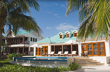 Blick auf die Villa Casa Playa Blanca des Resorts Victoria House