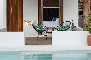 Ansicht Vernanda mit Pool im Villas HM Palapas del Mar
