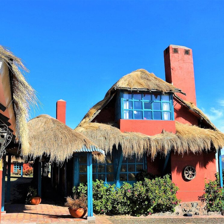 Das Hasuptgebäude im Hotel Hacienda El Porvenir