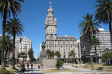 Der Plaza Independencia in der uruguayischen Hauptstadt Montevideo