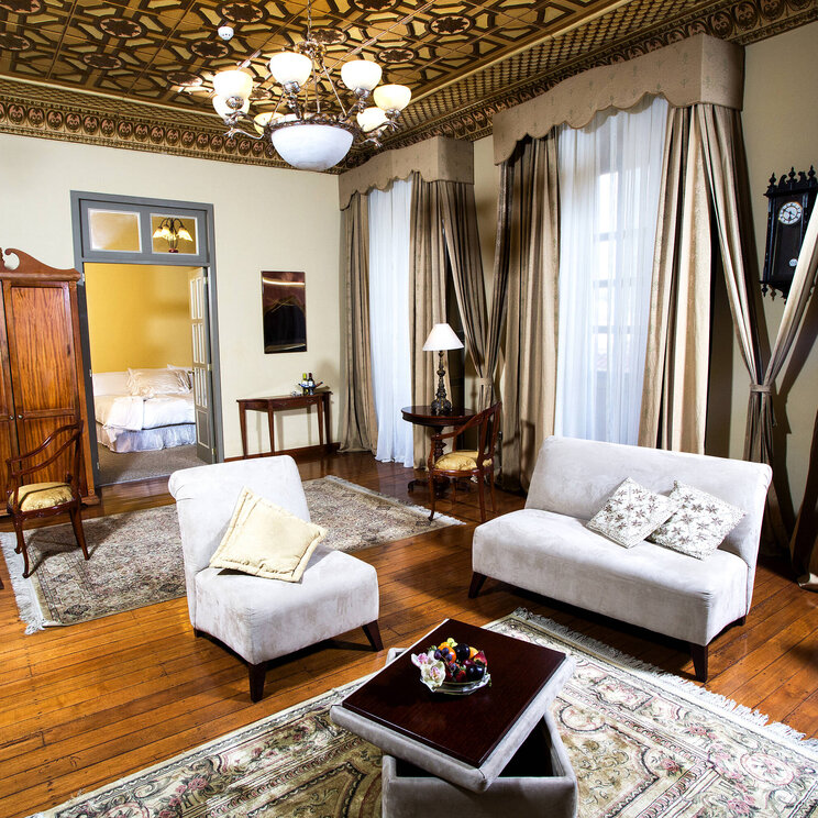 Ein Wohnzimmer im Hotel Carvallo