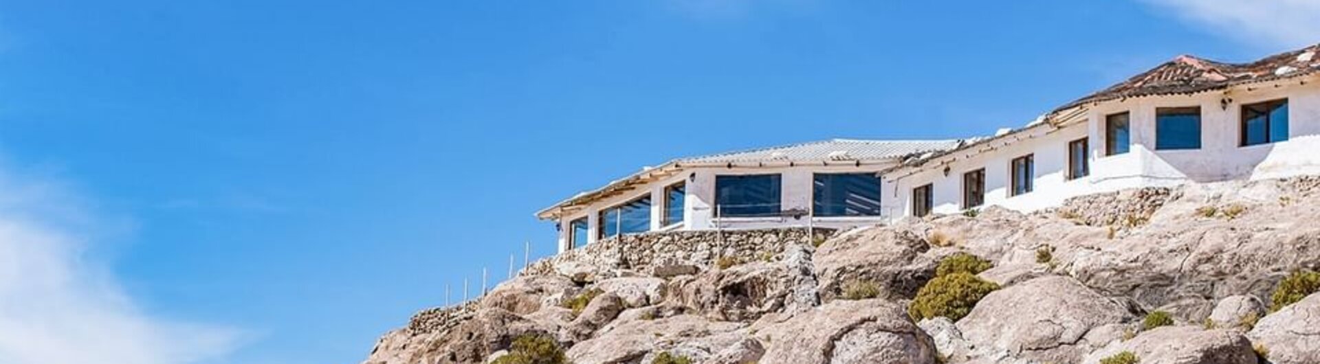 Felsige Landschaft um das Hotel Luna Salada in Bolivien