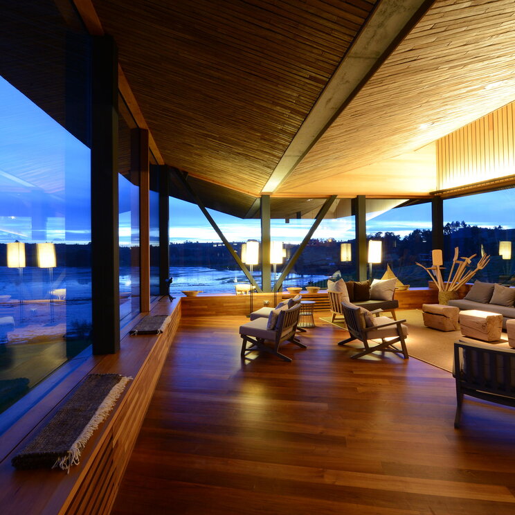 Lounge im Tierra Chiloe Hotel Boutique