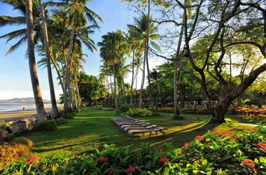 Garten des Strandresorts Tamarindo Diria