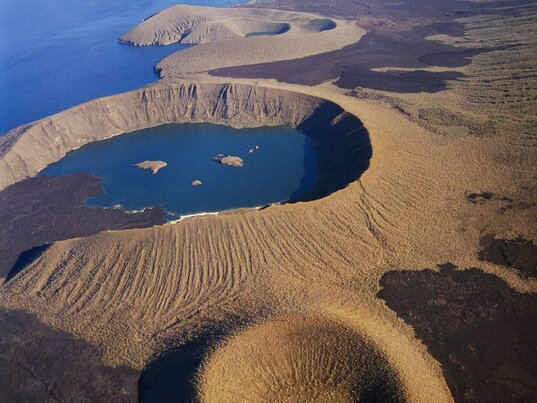 Dere Vulkan Sierra Negra auf der Galapagosinsel Isabela 