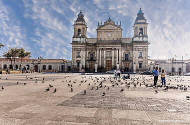 Die Kathedrale von Guatemala-Stadt