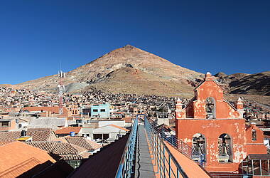 Blick auf Potosi in Bolivien
