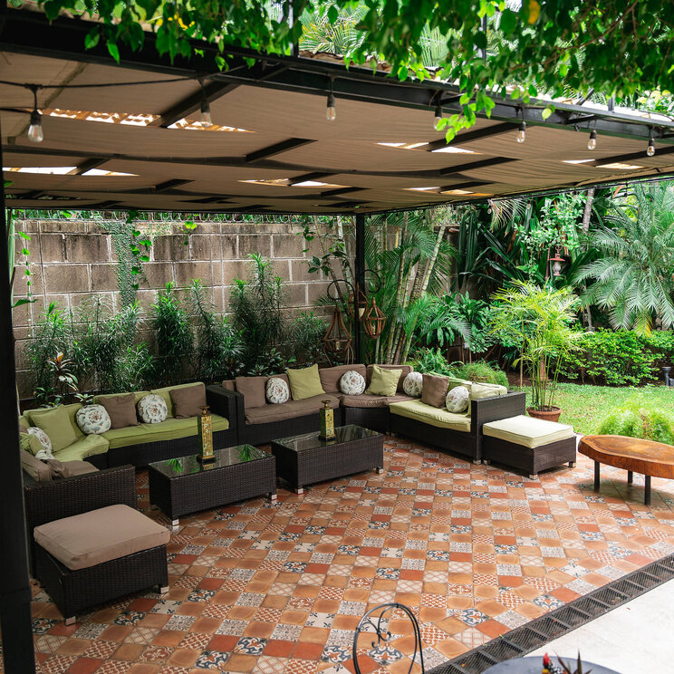 Entspannungsbereich des Hotels Los Robles in Nicaragua
