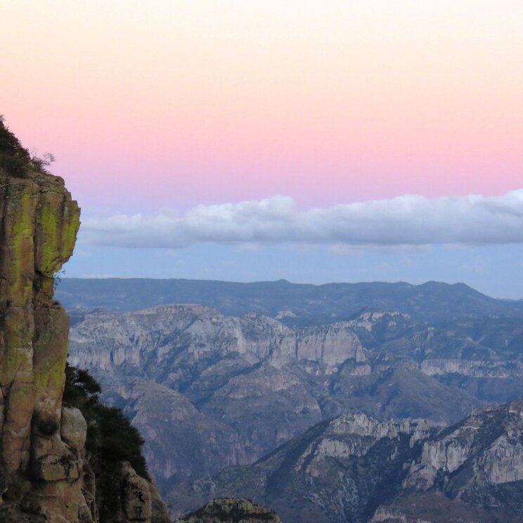 Abenddämmerung über dem Kupfer Canyon