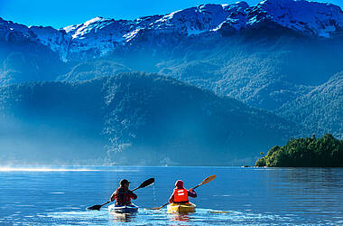 Kayaking in den Fjörden von Patagonien