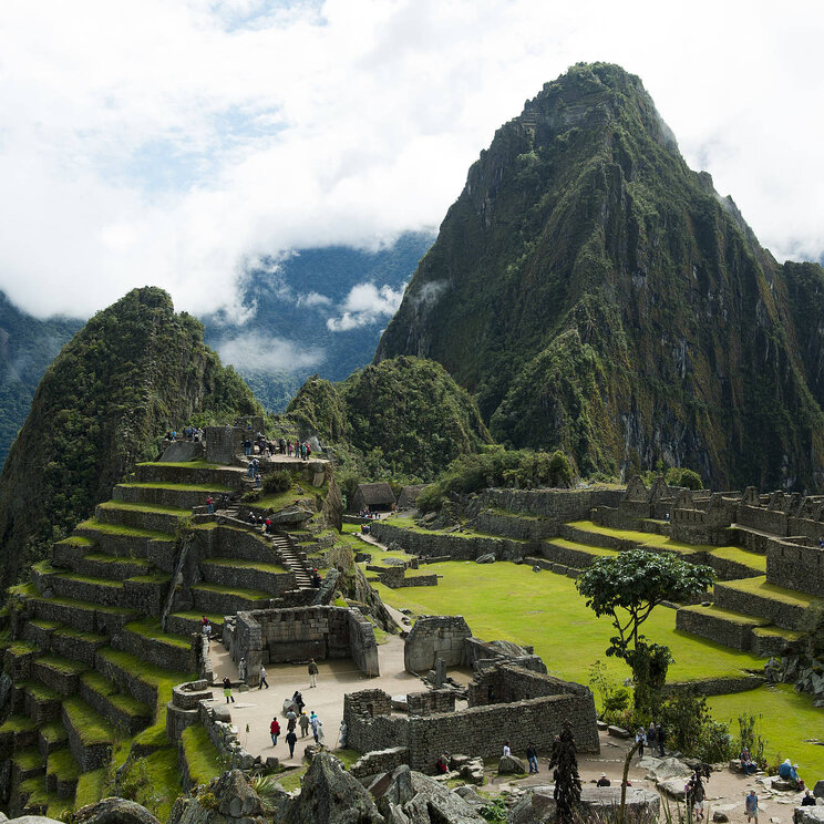 Ansicht der Maya-Städte Machu Picchu 