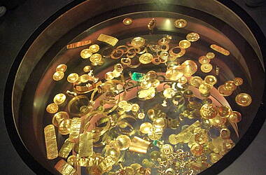 Goldschätze im Goldmuseum Bogota
