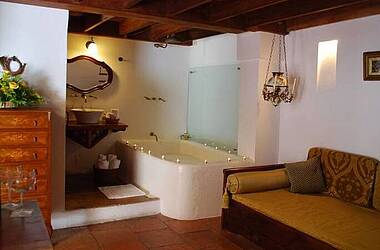 Zimmer mit Badebereich im Alfiz Hotel, Cartagena