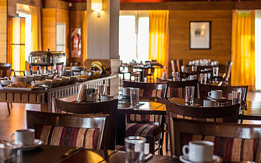 Restaurant des Hotel Rochester in Patagonien