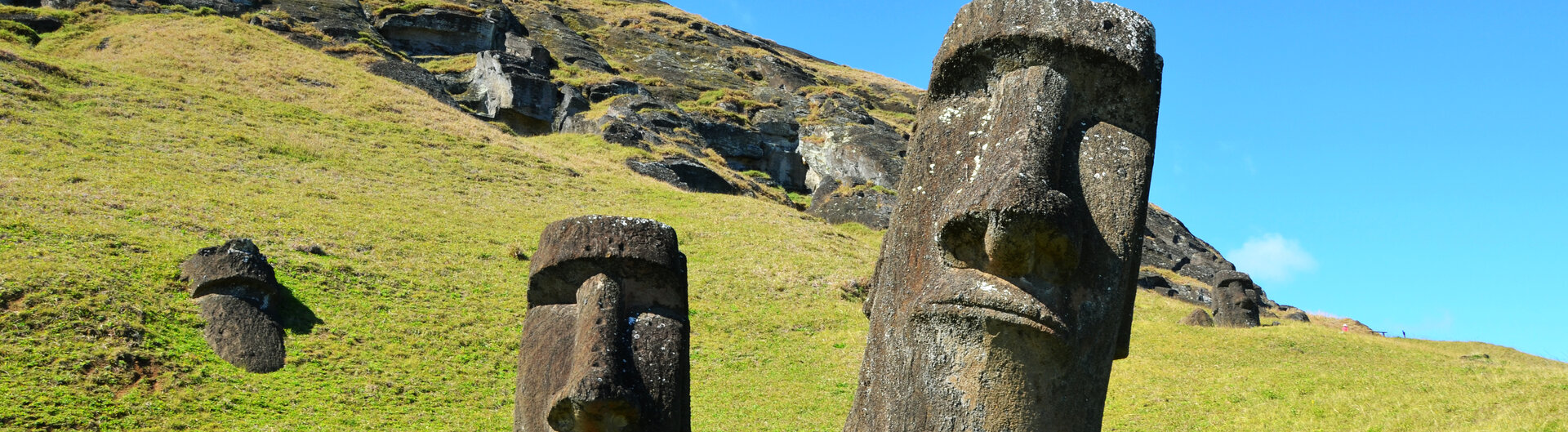 Chile-Reisen: Moais auf der Osterinsel