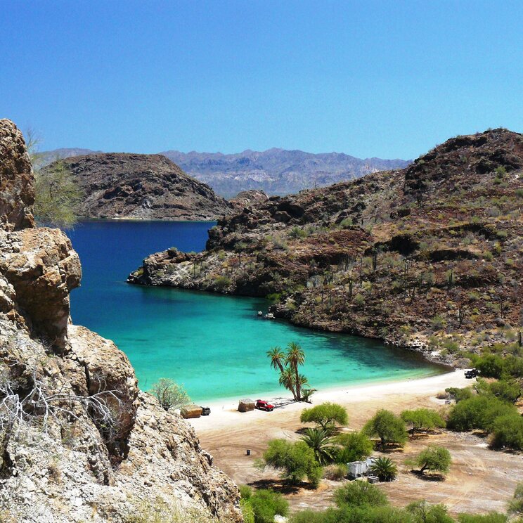 Bucht in der Nähe von Loreto, Baja California
