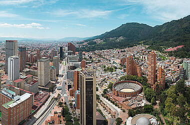 Panorama von Bogotá 