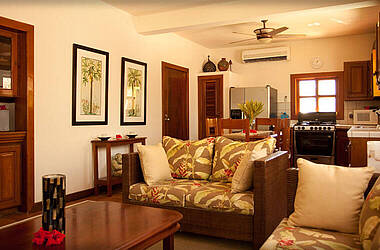 Wohnzimmer in der Villa Casa de Sol im Victoria House Resort
