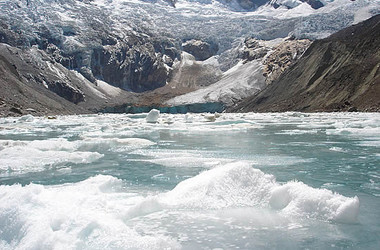 Gletschersee in der Cordillera Huayhuash